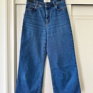 MaxMara Blue Flare Wide Leg Jeans